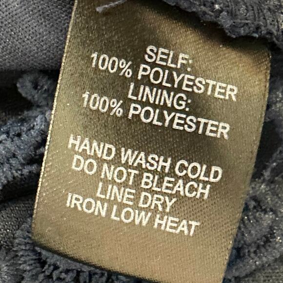 Lulus Love Poem Lace Mini Dress M Navy Blue Sheath Halter Fully Lined Back Zip - Picture 10 of 10